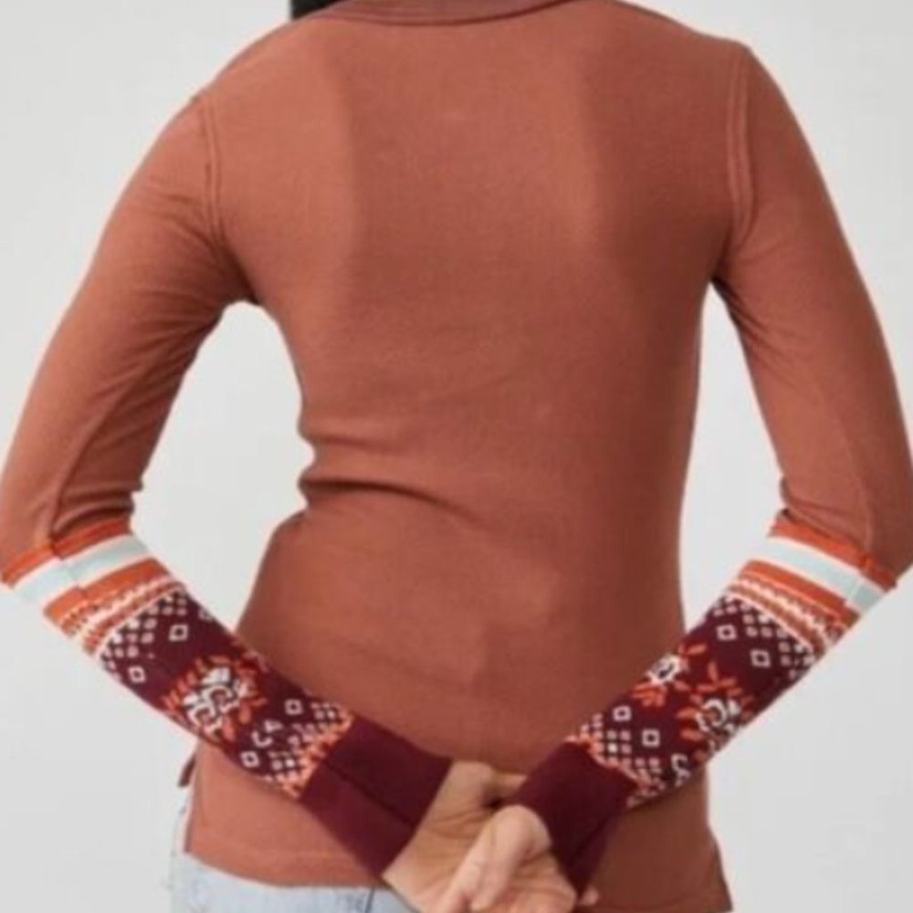 NWT Free People Mikah Layering Thermal Cuff / Autumn Combo - Picture 3 of 4
